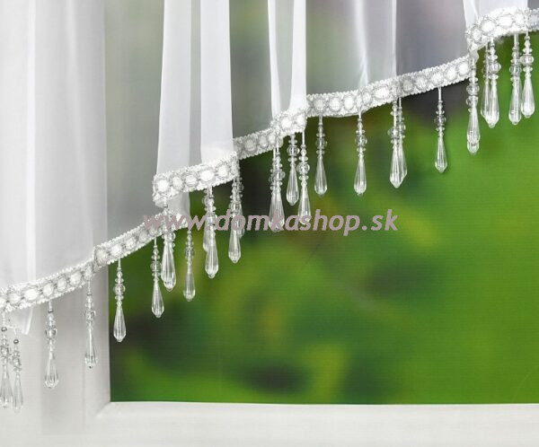Záclona LINDA s kryštálmi - 400 x 100 cm - Image 2