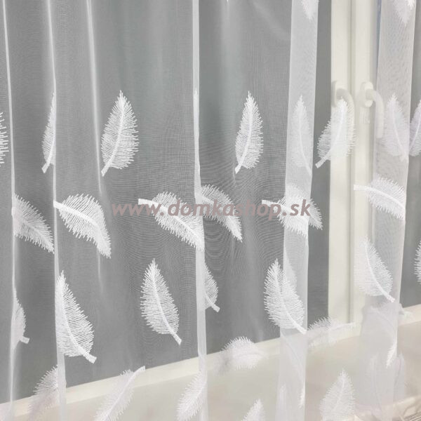 Krátka vyšívaná záclona IVANA – 400 x 150 cm – VZOR 7094 - Image 3