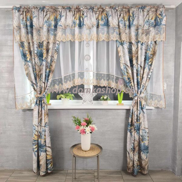 Farebný závesový set ELADA - 400 x 250 cm - VZOR 01