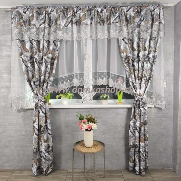 Farebný závesový set ELADA - 400 x 250 cm - VZOR 02